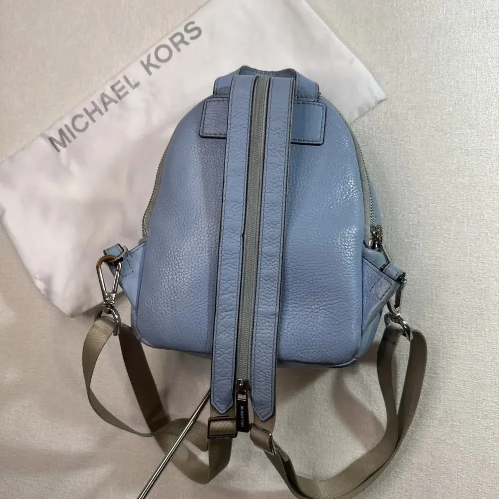 Michael Kors Erin Small‎ Convertible Backpack Sky Blue Studded Leather